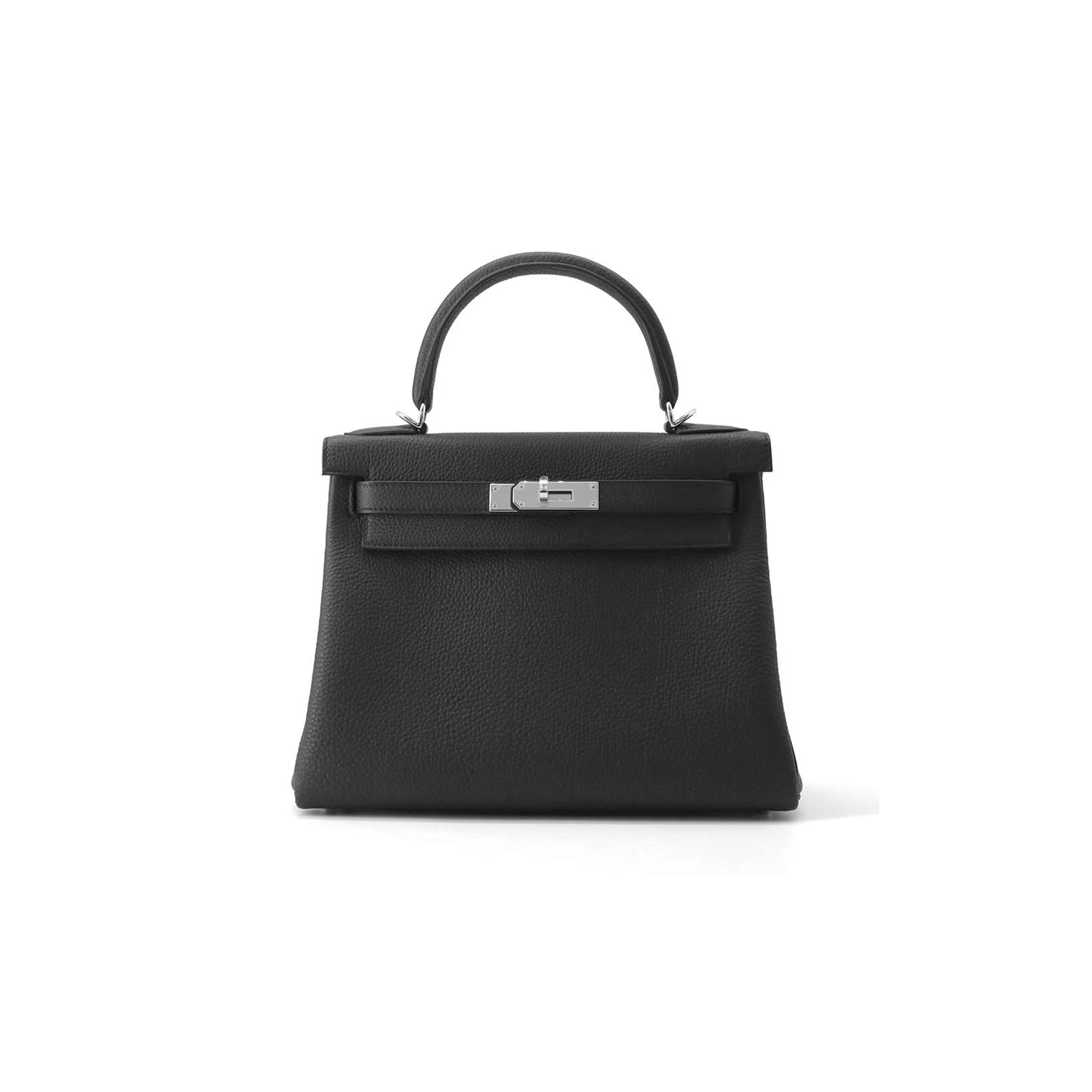 H**mes kelly 28 retourne black togo leather (28*22*10cm)